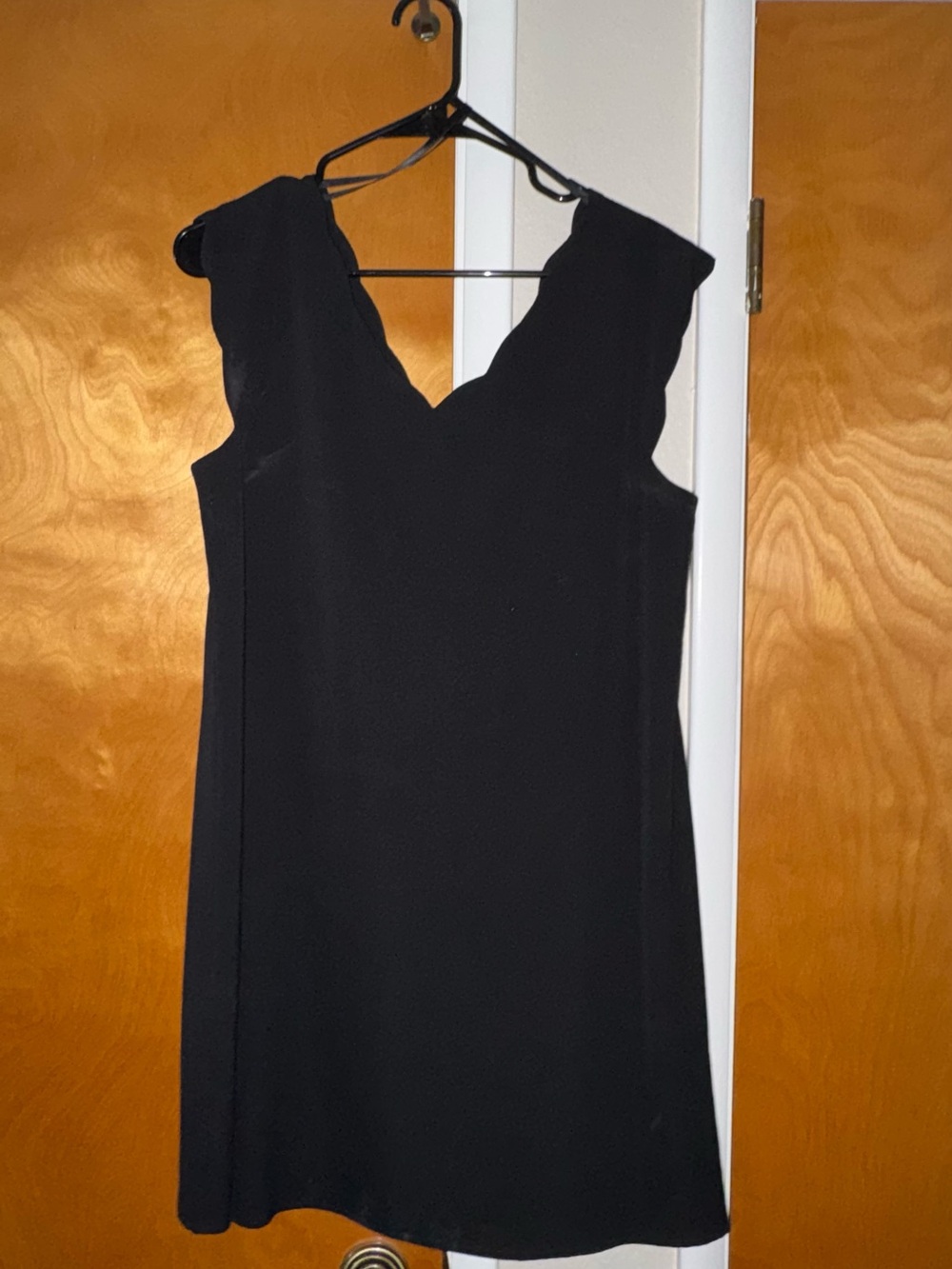 Classic Black V-Neck Women's Dress